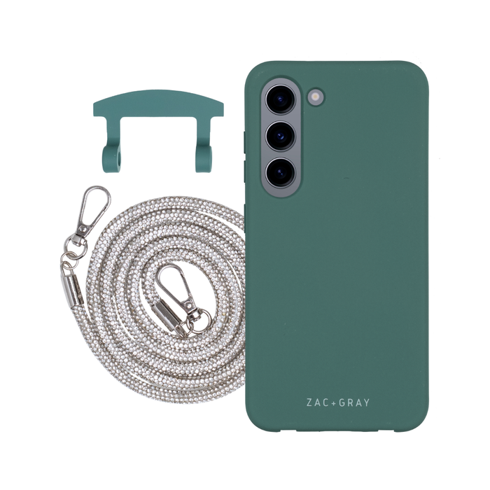 Samsung S23 TIDAL TEAL CASE + CRYSTAL CORD