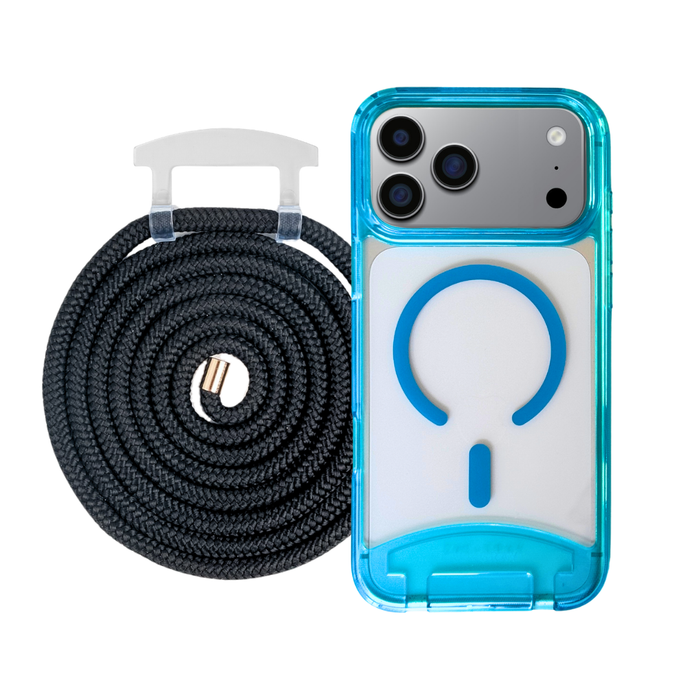 iPhone 17 Pro Max AQUAMARINE TRANSPARENT CASE + CORD