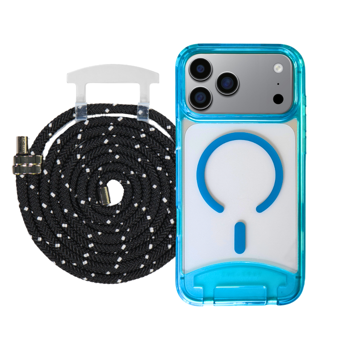iPhone 17 Air AQUAMARINE TRANSPARENT CASE + CORD