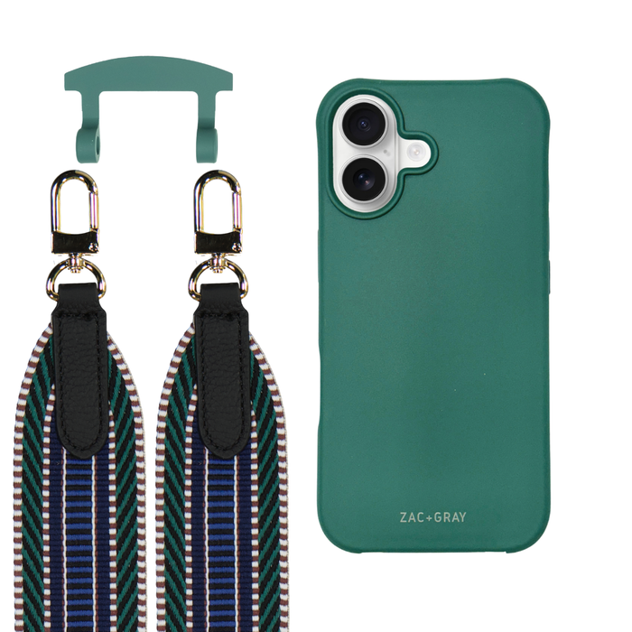 iPhone 17 TIDAL TEAL CASE + PATTERNED STRAP