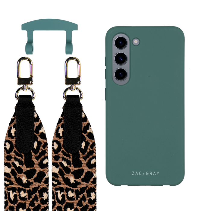 Samsung S23 Plus TIDAL TEAL CASE + PATTERNED STRAP
