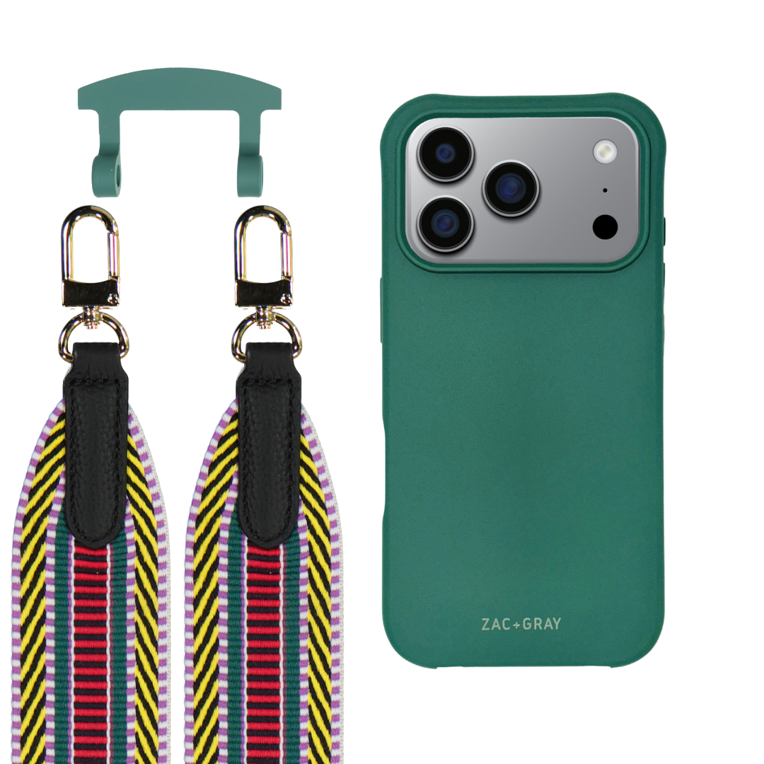 iPhone 17 Pro Max TIDAL TEAL CASE + PATTERNED STRAP
