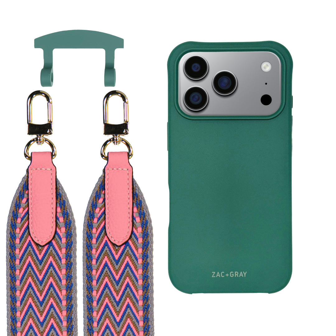 iPhone 17 Pro Max TIDAL TEAL CASE + PATTERNED STRAP