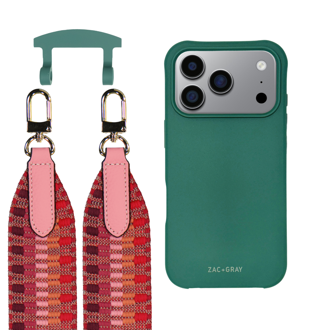 iPhone 17 Pro Max TIDAL TEAL CASE + PATTERNED STRAP