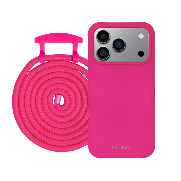 iPhone 17 Pro HOT PINK CASE + CORD