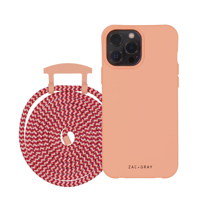 iPhone 13 Mini SUNSET CORAL CASE + CORD