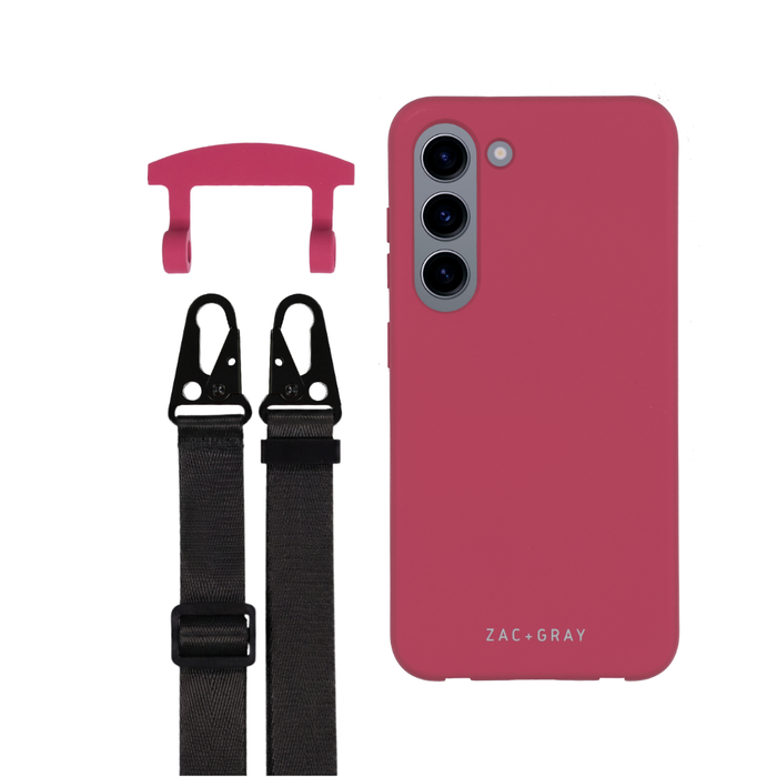 Samsung S23 Plus RASPBERRY RED CASE + STRAP