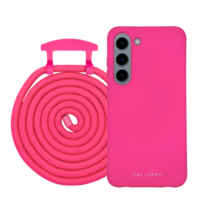 Samsung S23 Plus HOT PINK CASE + CORD