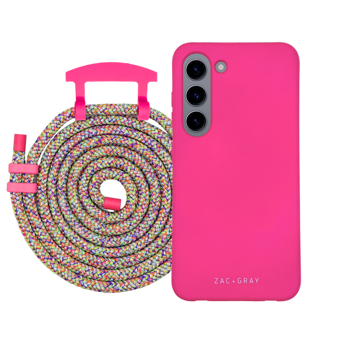 Samsung S23 Plus HOT PINK CASE + CORD