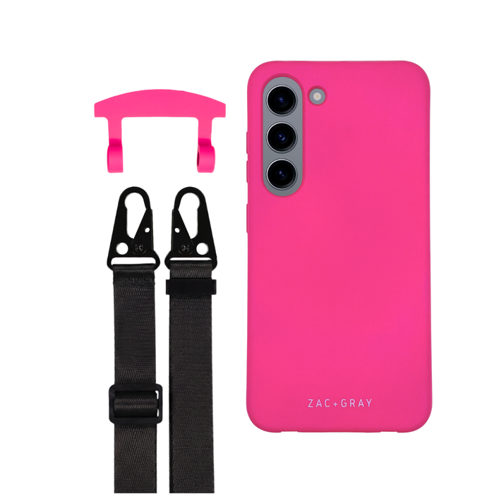 Samsung S23 Plus HOT PINK CASE + STRAP