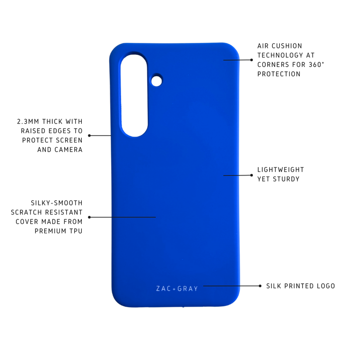Samsung S24 COBALT BLUE CASE + COBALT BLUE CORD