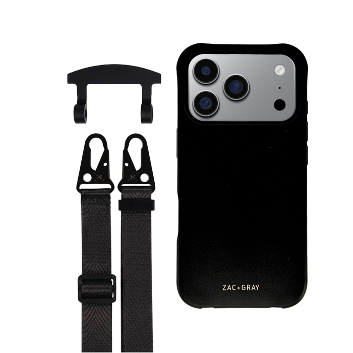 iPhone 17 Pro Max MIDNIGHT BLACK CASE + STRAP