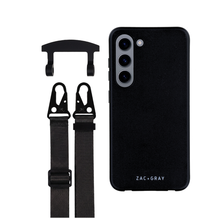 Samsung S23 Plus MIDNIGHT BLACK CASE + STRAP