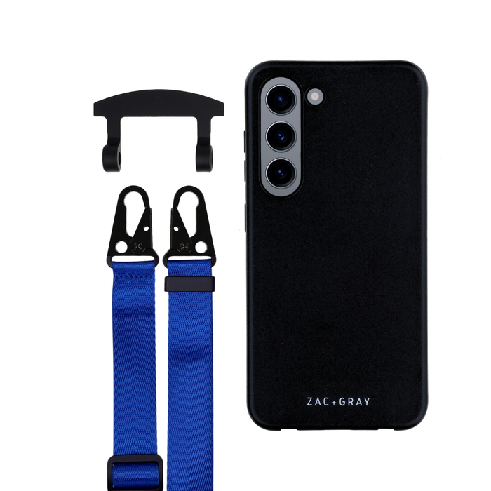 Samsung S23 Plus MIDNIGHT BLACK CASE + STRAP