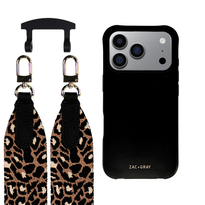 iPhone 17 Pro MIDNIGHT BLACK CASE + PATTERNED STRAP