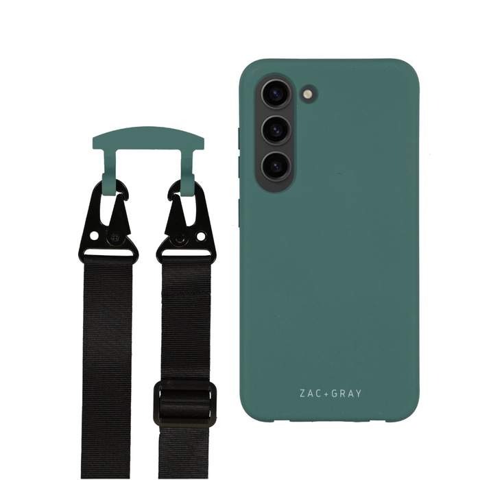 Samsung S25 TIDAL TEAL CASE + MIDNIGHT BLACK STRAP