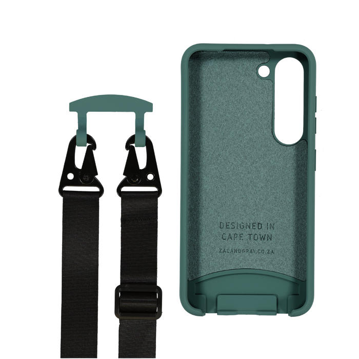 Samsung S25 TIDAL TEAL CASE + MIDNIGHT BLACK STRAP