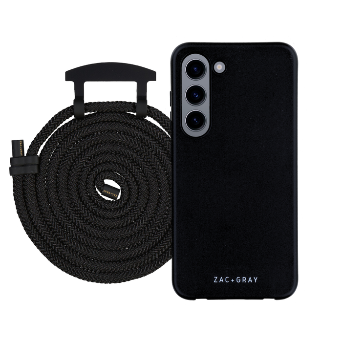 Samsung S23 Plus MIDNIGHT BLACK CASE + CORD