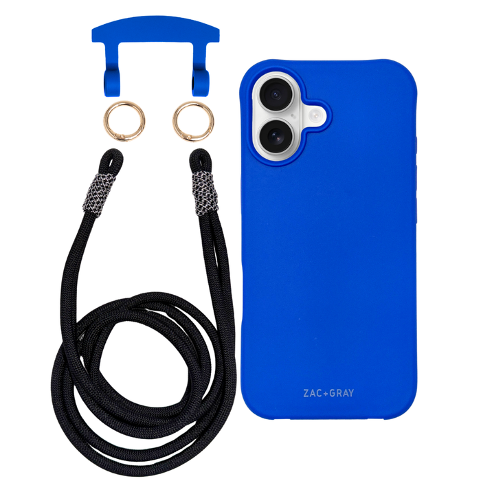 iPhone 17 COBALT BLUE CASE + KNOTTED CORD