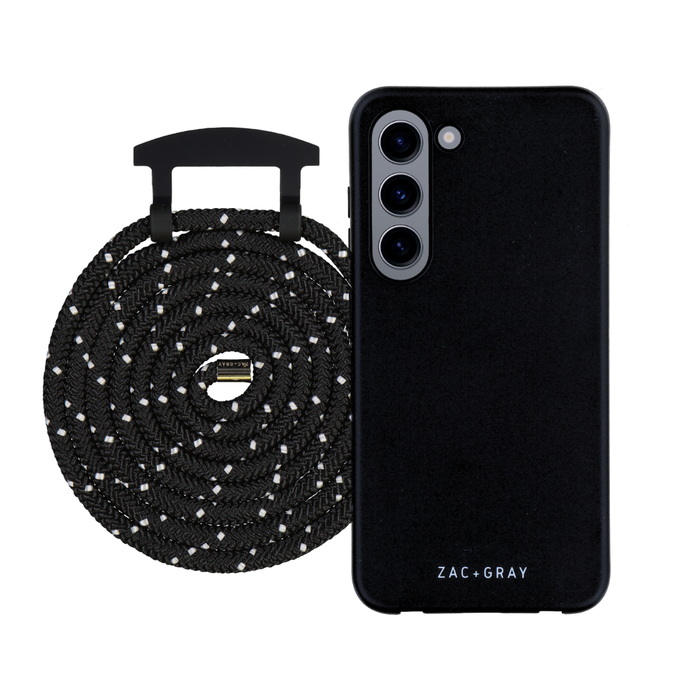 Samsung S23 Plus MIDNIGHT BLACK CASE + CORD