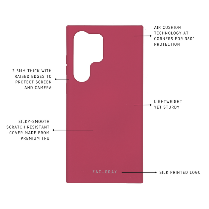 Samsung S23 Ultra RASPBERRY RED CASE