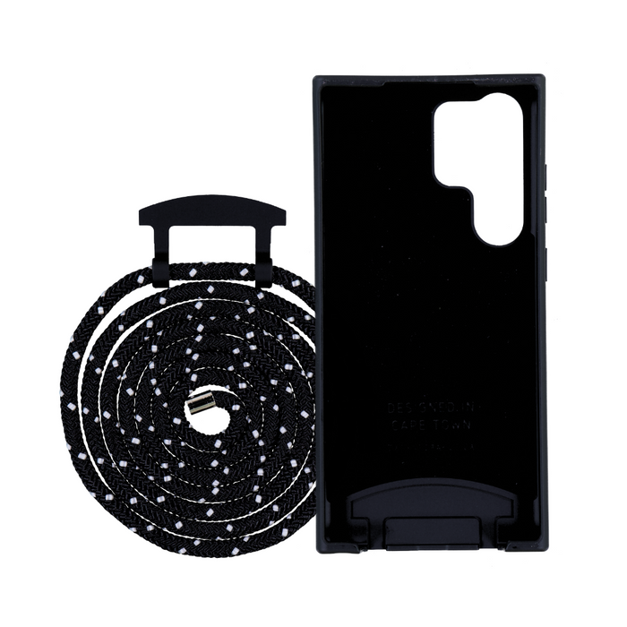Samsung S23 Ultra MIDNIGHT BLACK CASE + MIDNIGHT SKY CORD